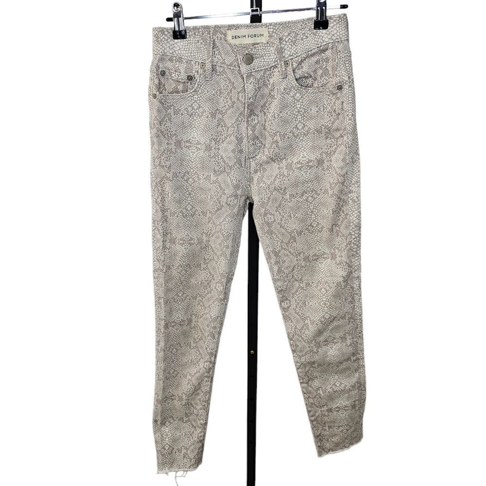 Denim Forum Womens The Lola High Rise Skinny  Crop Size 25